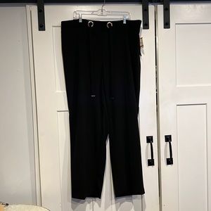 NWT 3XL Anne Klein straight leg slacks with tie waistband